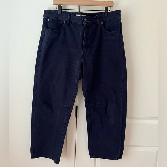 Madewell Darted Barrel Leg Jeans in Juniper 31 32 - Picture 2 of 5